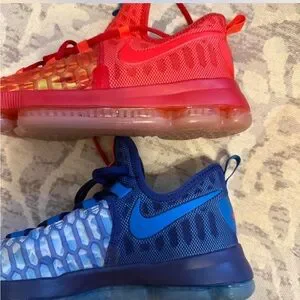 Nike | Shoes | Nike Blue And Red Sneakers Comfortable Knit 